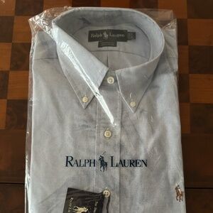 Ralph Lauren Blue Button Down Dress Shirt (New)